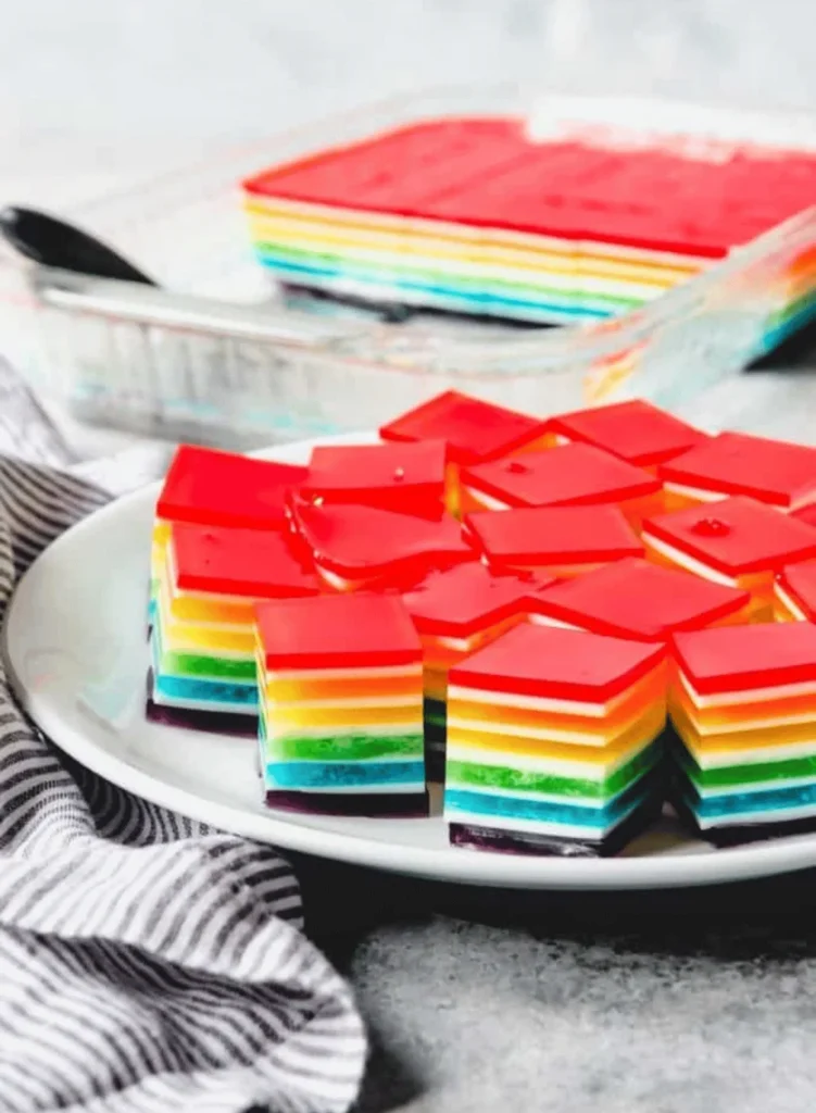 Layered Rainbow Jello