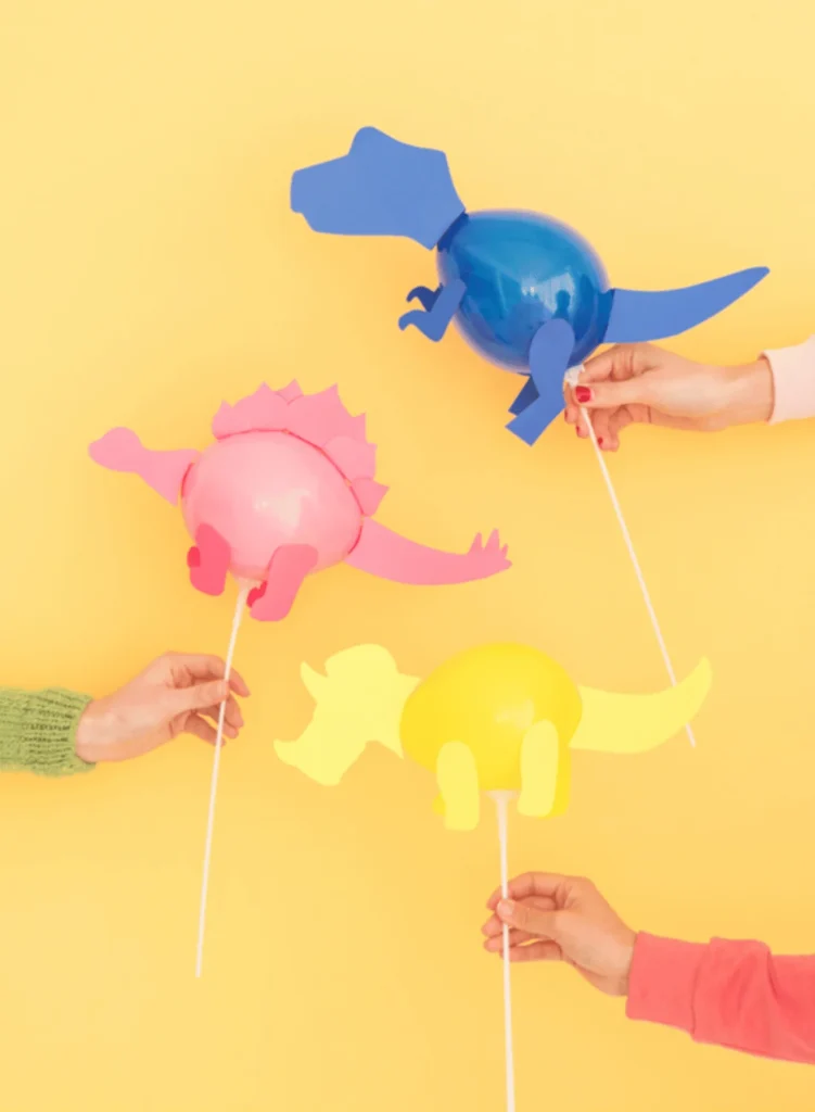 Mini Dinosaur Balloon Sticks