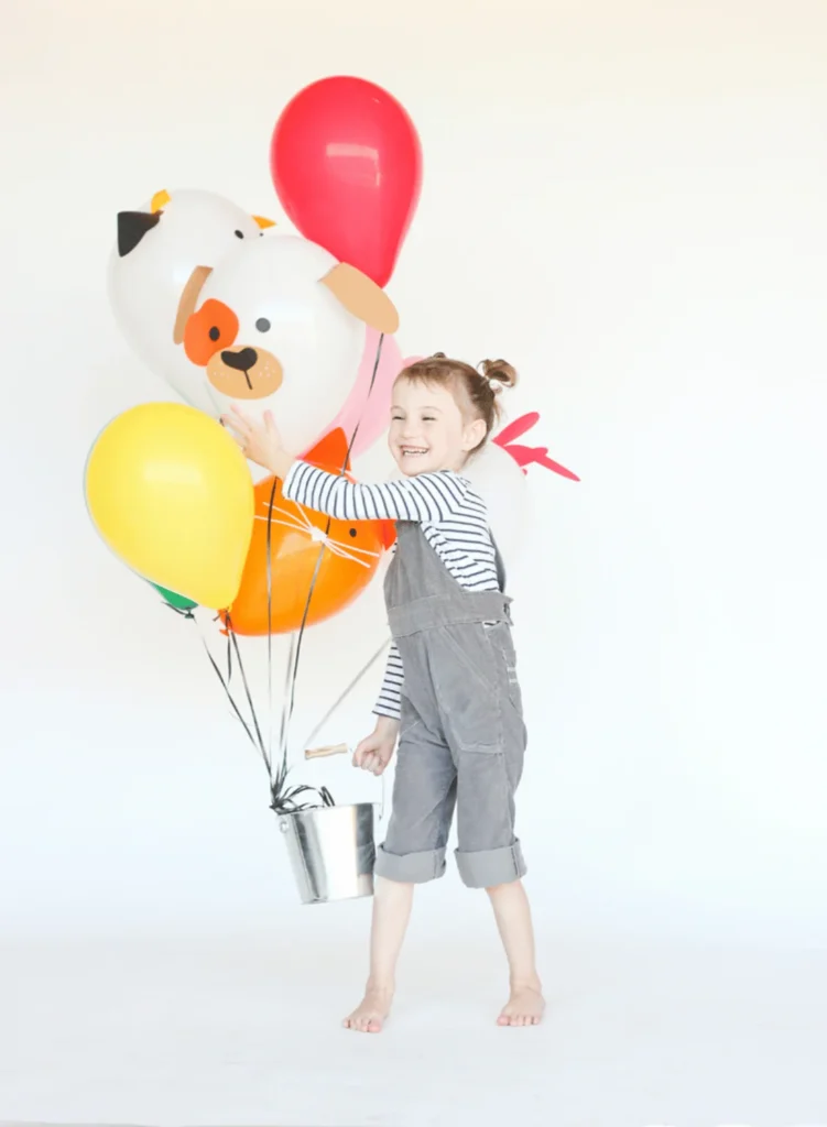 Paper Balloon Farm Animals – Free Cut Files!