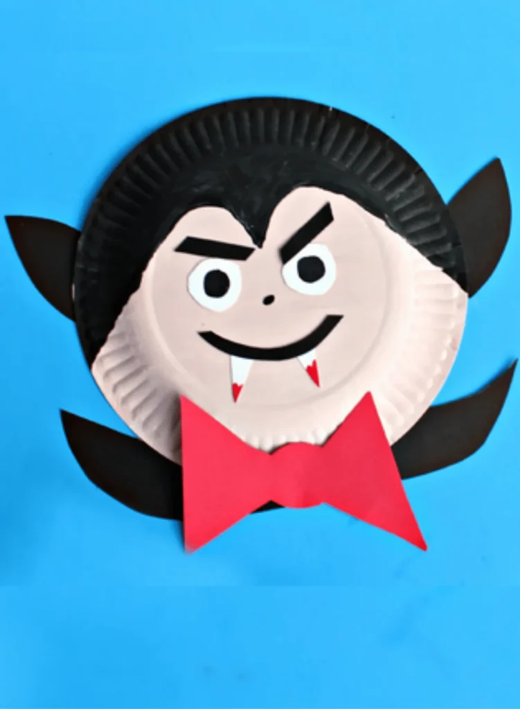 Paper Plate Vampire Craft
