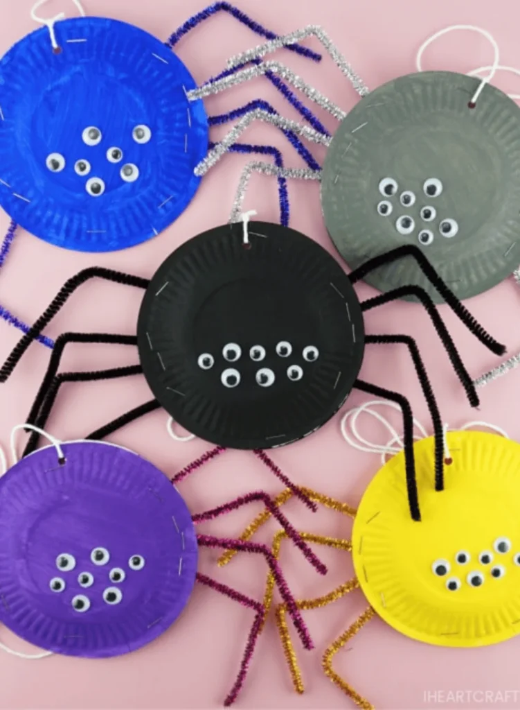 Paper plate spiders