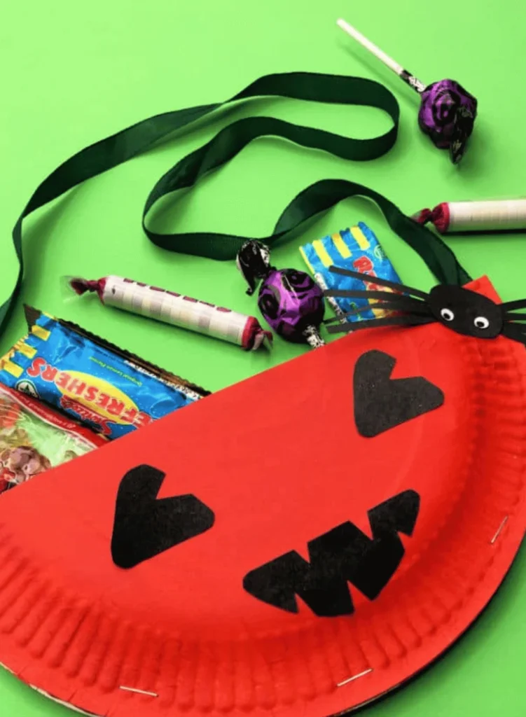 Pumpkin Paper Plate Purse