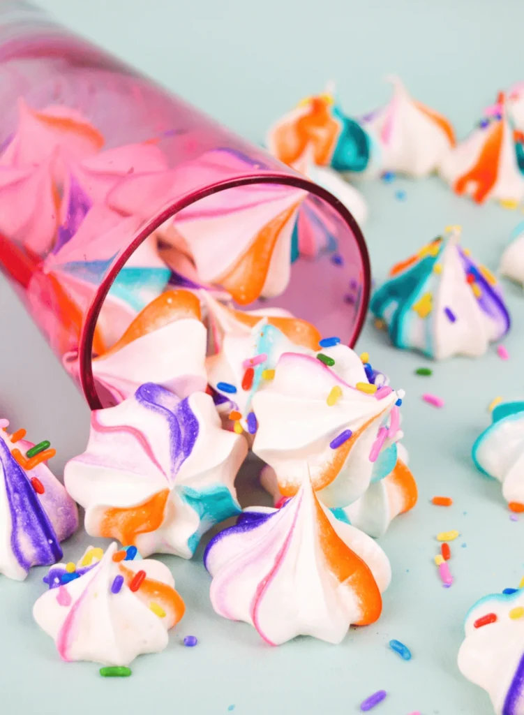 Rainbow Meringues. rainbow snacks