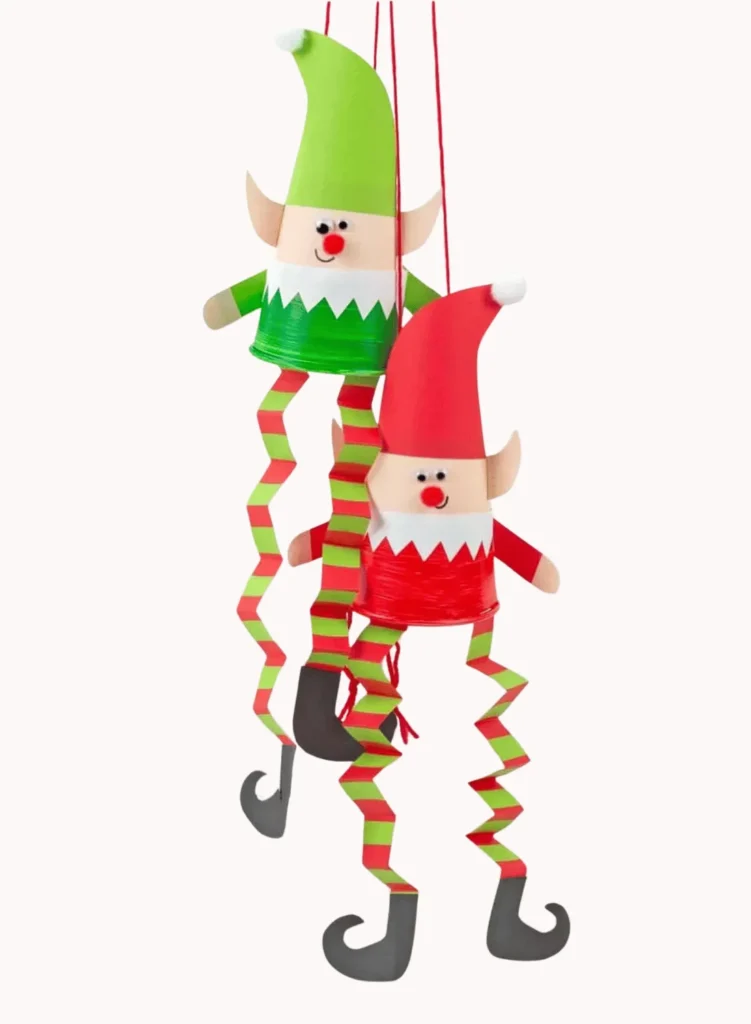 STEM Jumping Elf Puppets