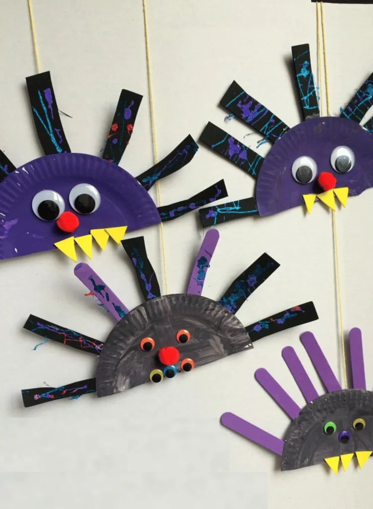 Spooky Spider Paper Plate Craft