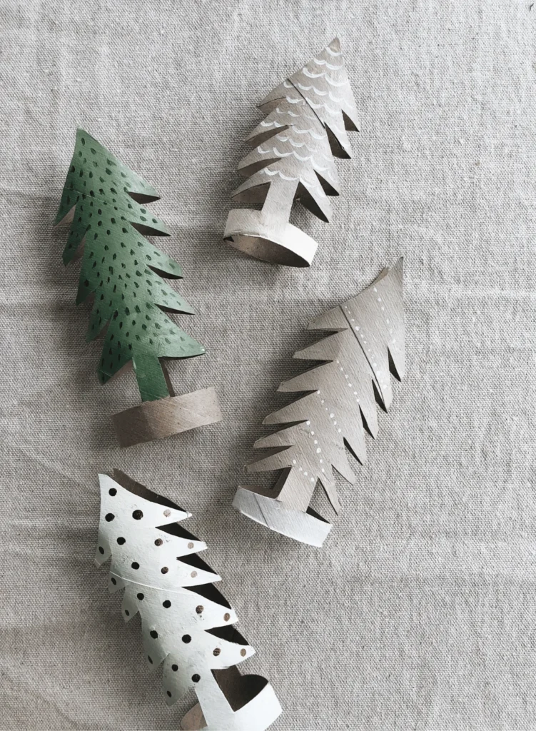 Toilet Paper Roll Christmas Tree Forest
