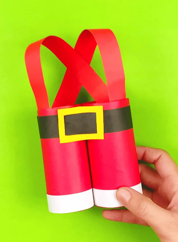 Toilet Paper Roll Santa Pants