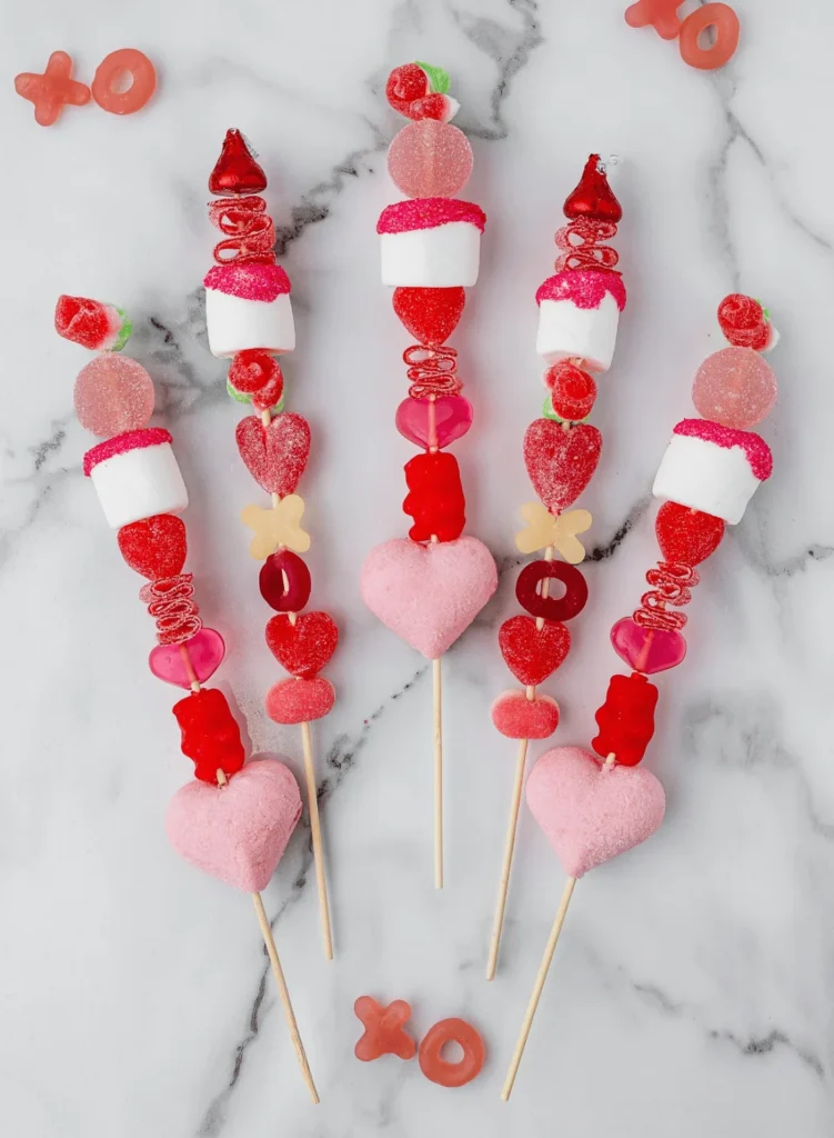 Valentine’s Day Candy Kabobs