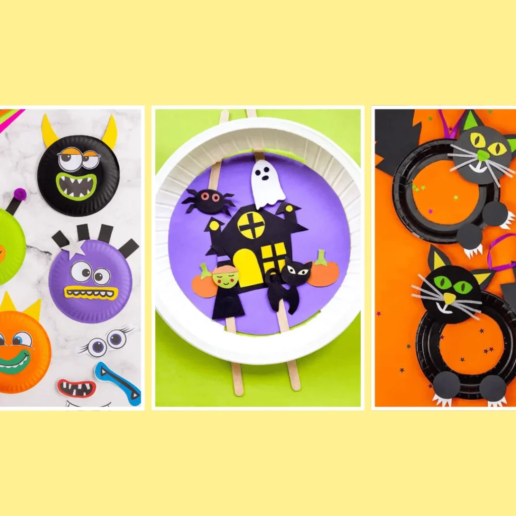 halloween paper plate crafts