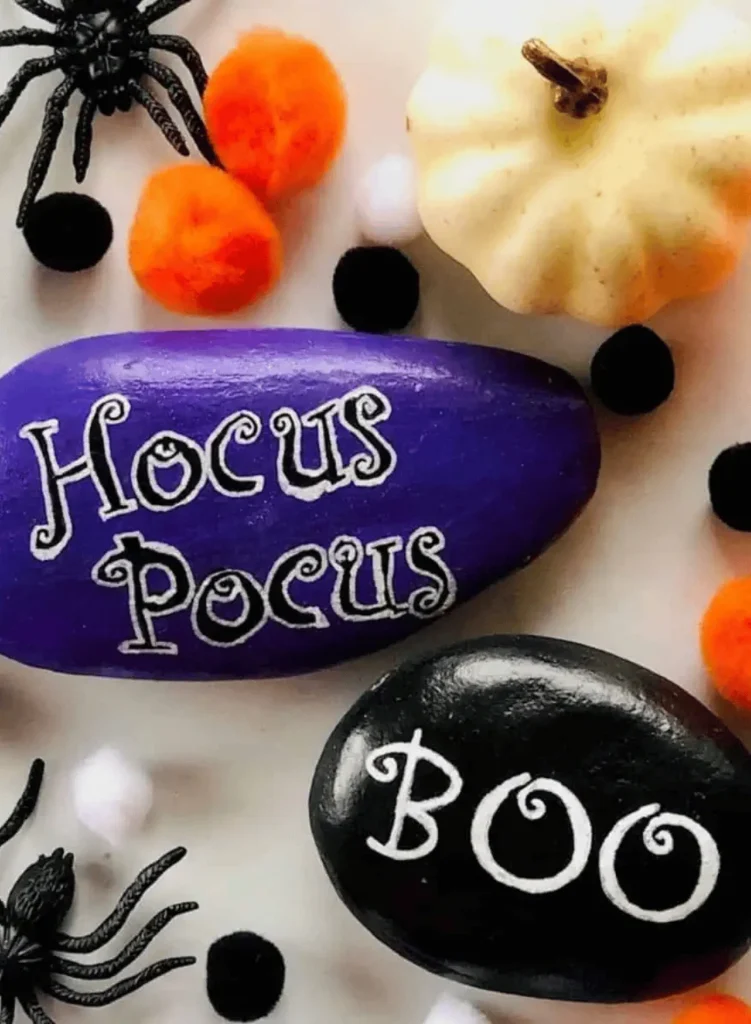 hocus pocus painting rocks