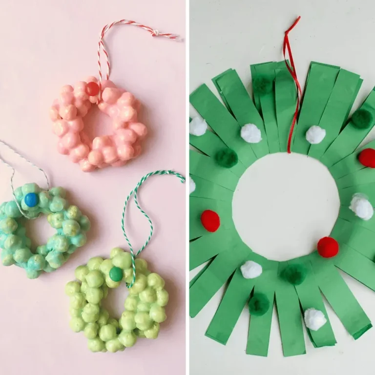 Christmas Wreath Crafts For Kids