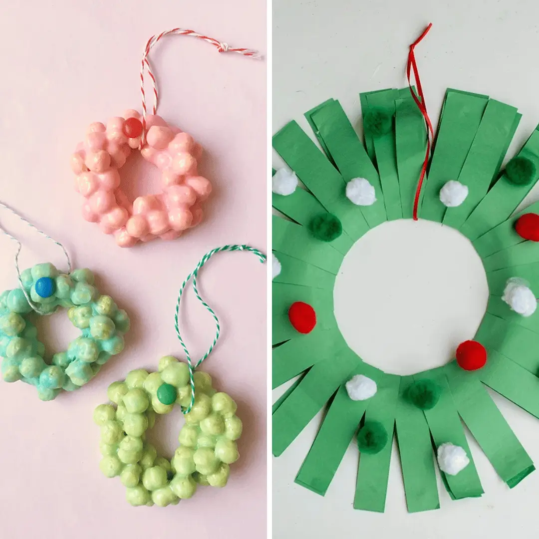 Christmas Wreath Crafts For Kids