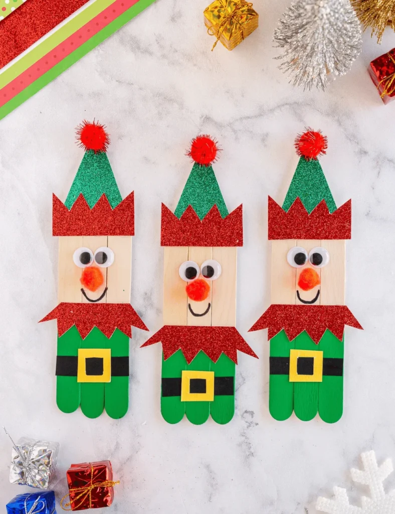 DIY Popsicle Stick Elf