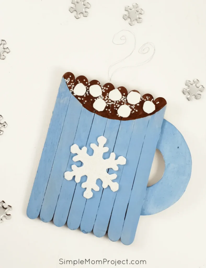 Easy Hot Chocolate Popsicle Stick Craft