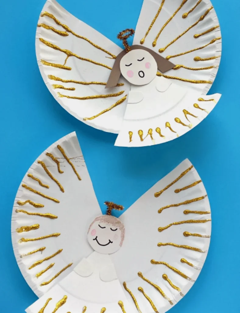Easy Paper Plate Angel Craft
