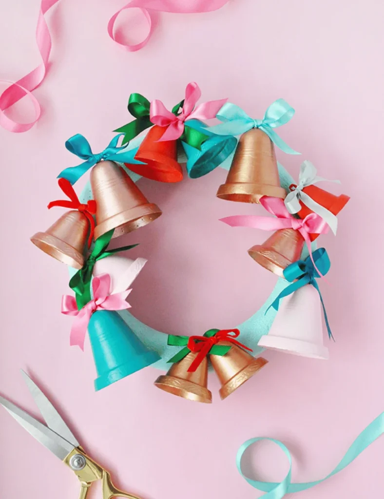 Painted Jingle Bell Wreath