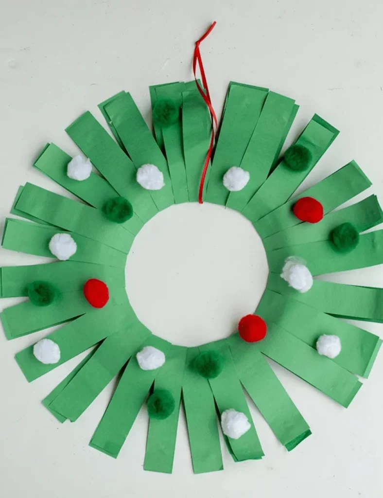 Paper Holiday Wreath