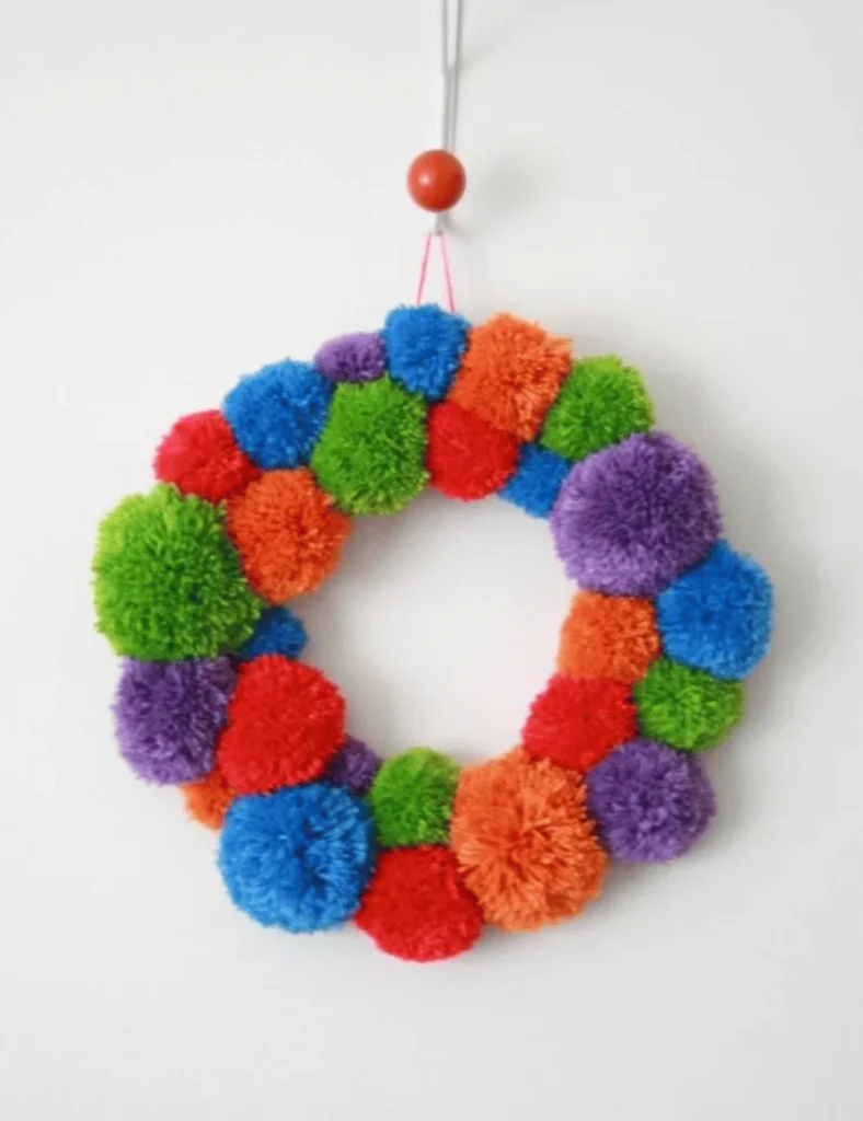 Pom Pom Wreath