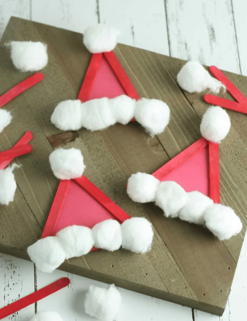 Popsicle Santa Hats