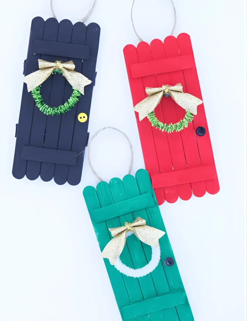 Popsicle Stick Door Ornament