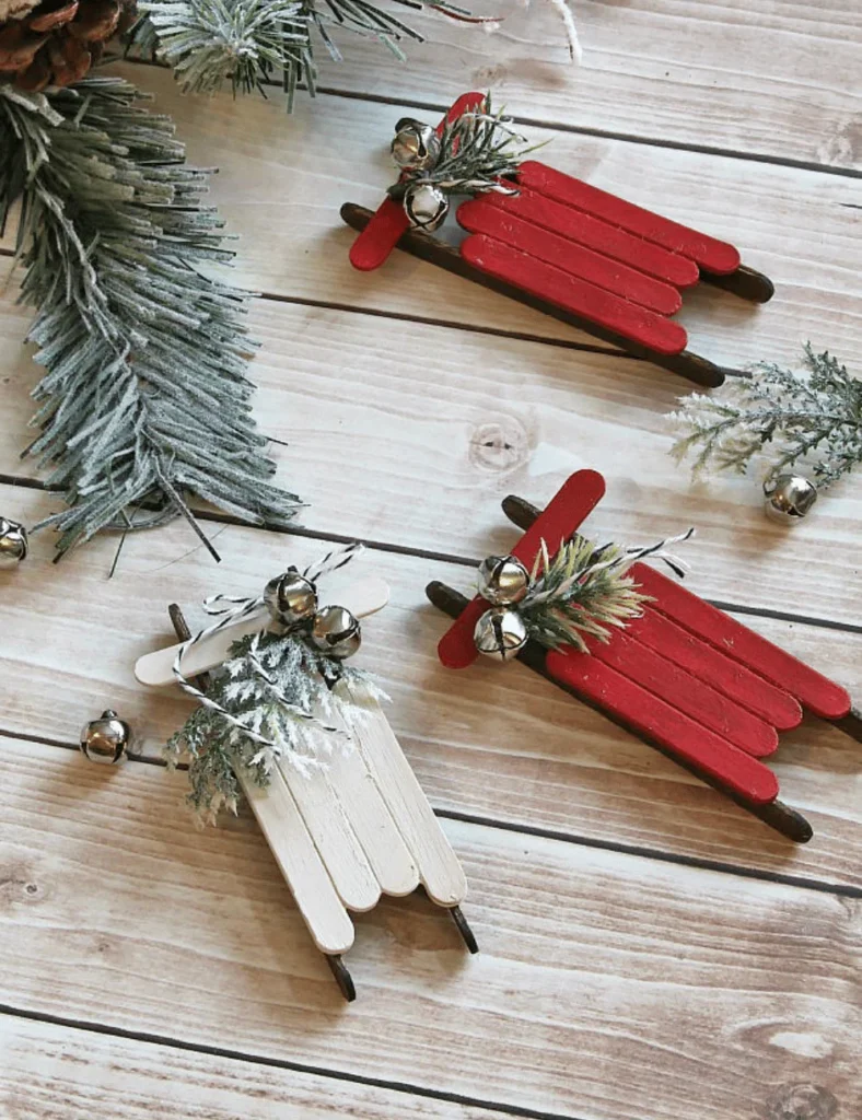 Popsicle Stick Sleds