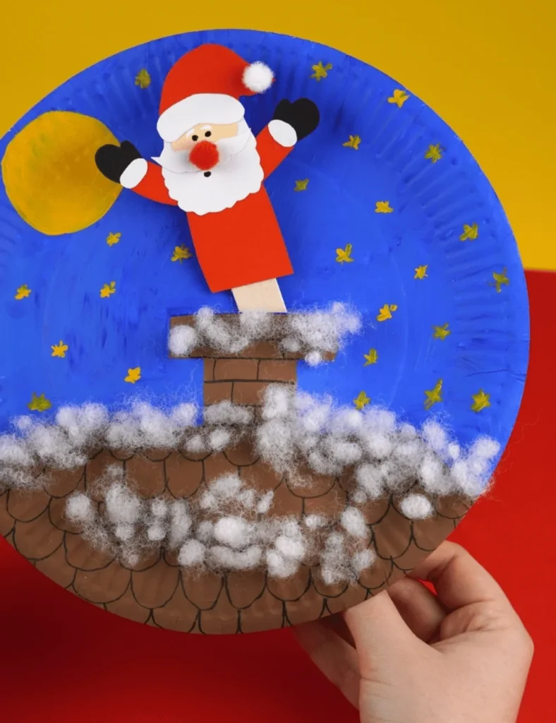 Santa Stuck in the Chimney Christmas Craft