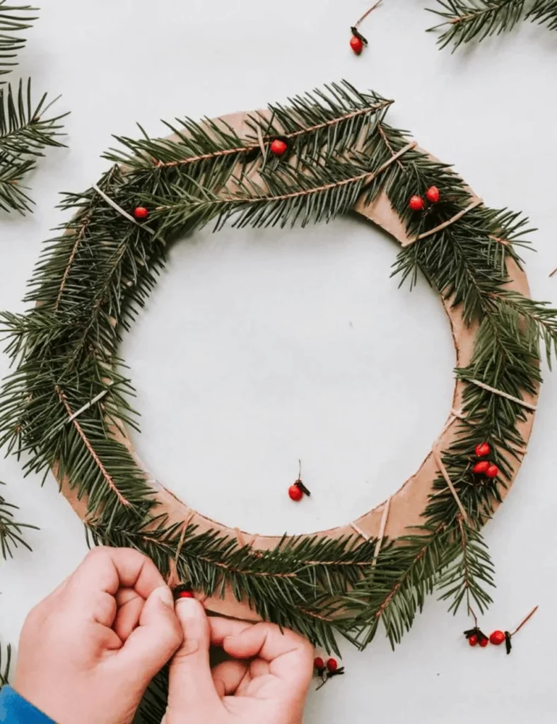 Simple and Adorable Holiday Wreath