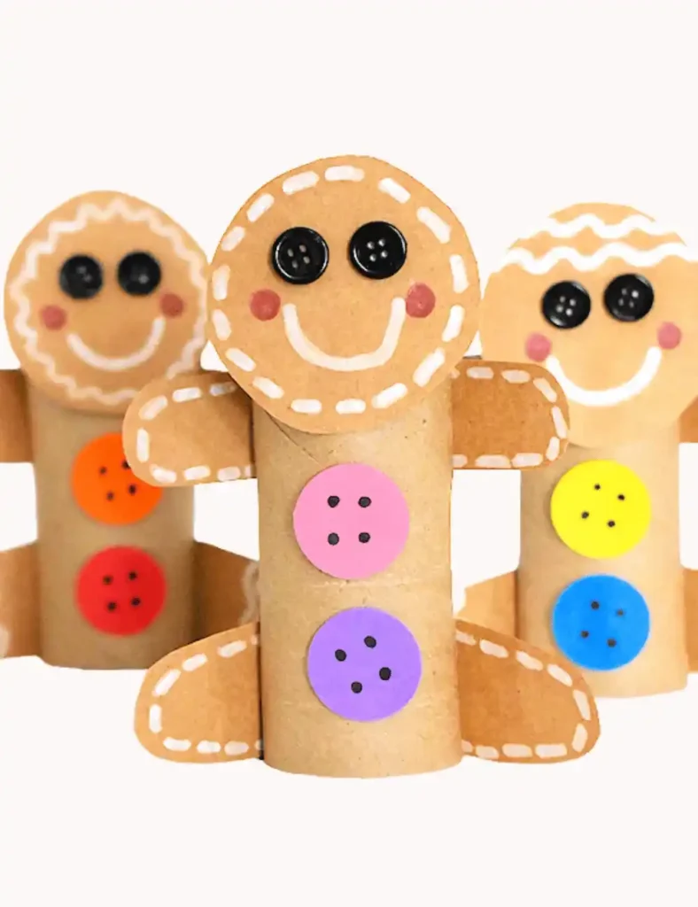 Cardboard Roll Gingerbread Man Craft