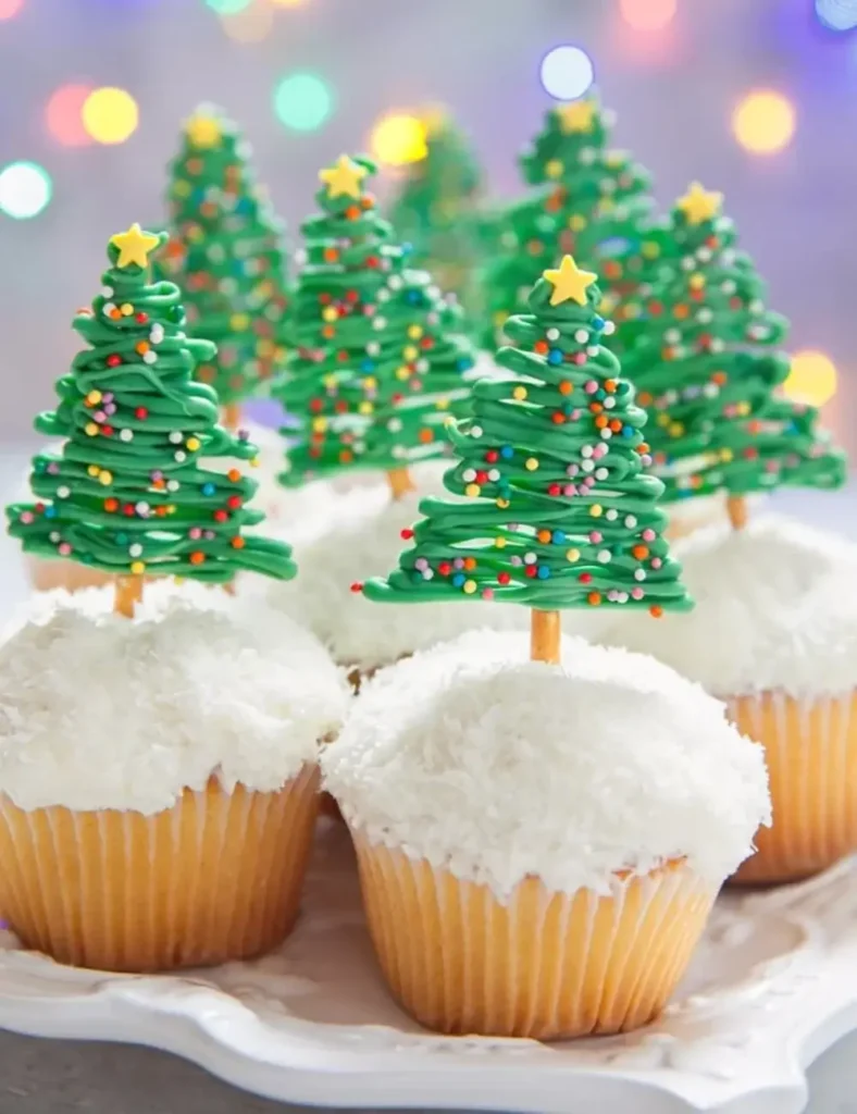 Chocolate Christmas Tree Pretzels