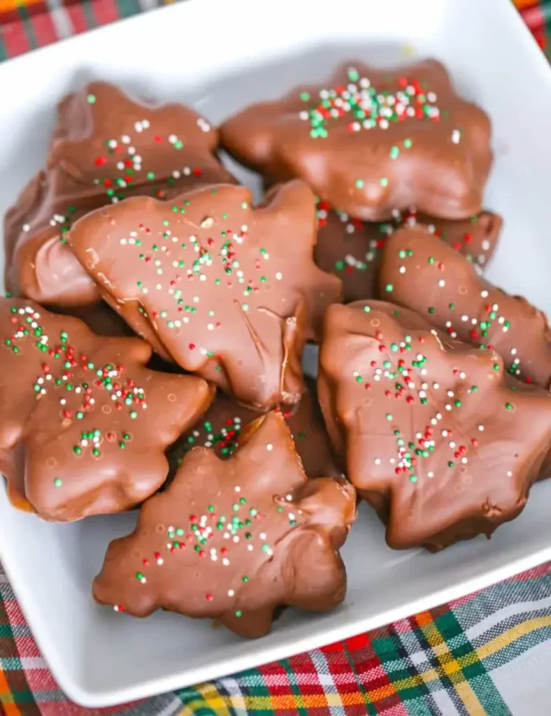Chocolate Peanut Butter Christmas Trees