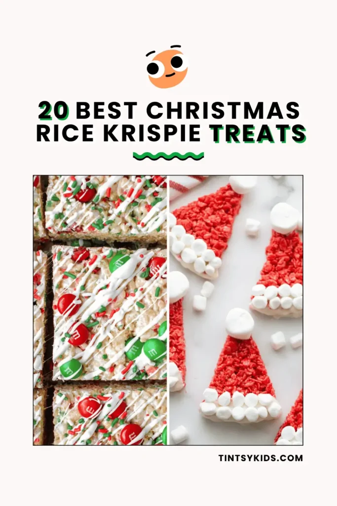 Christmas rice krispie treats
