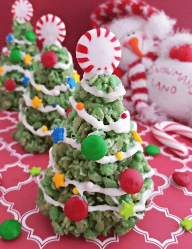 Christmas Tree Rice Krispie Treats (3)