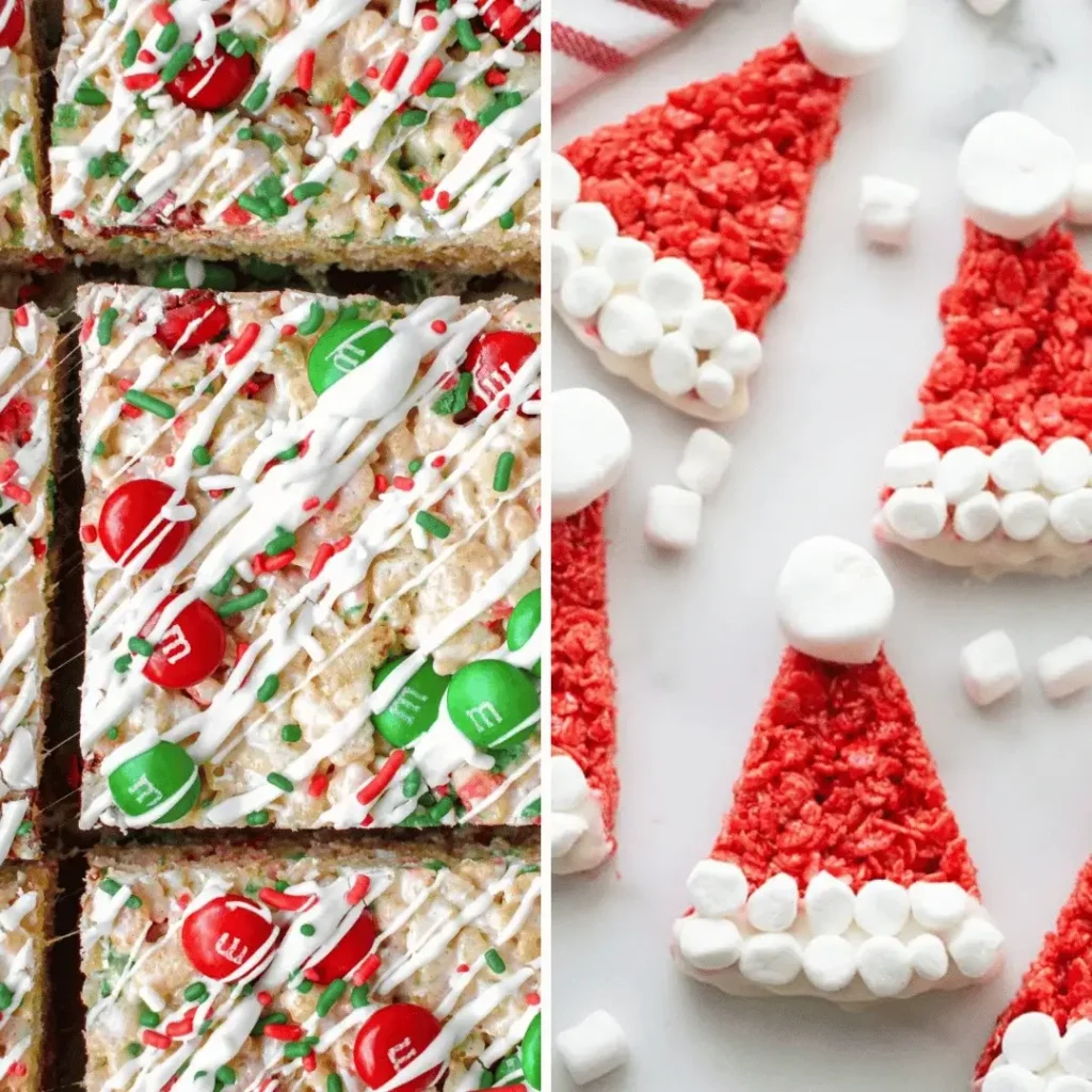 Christmas rice krispie treats
