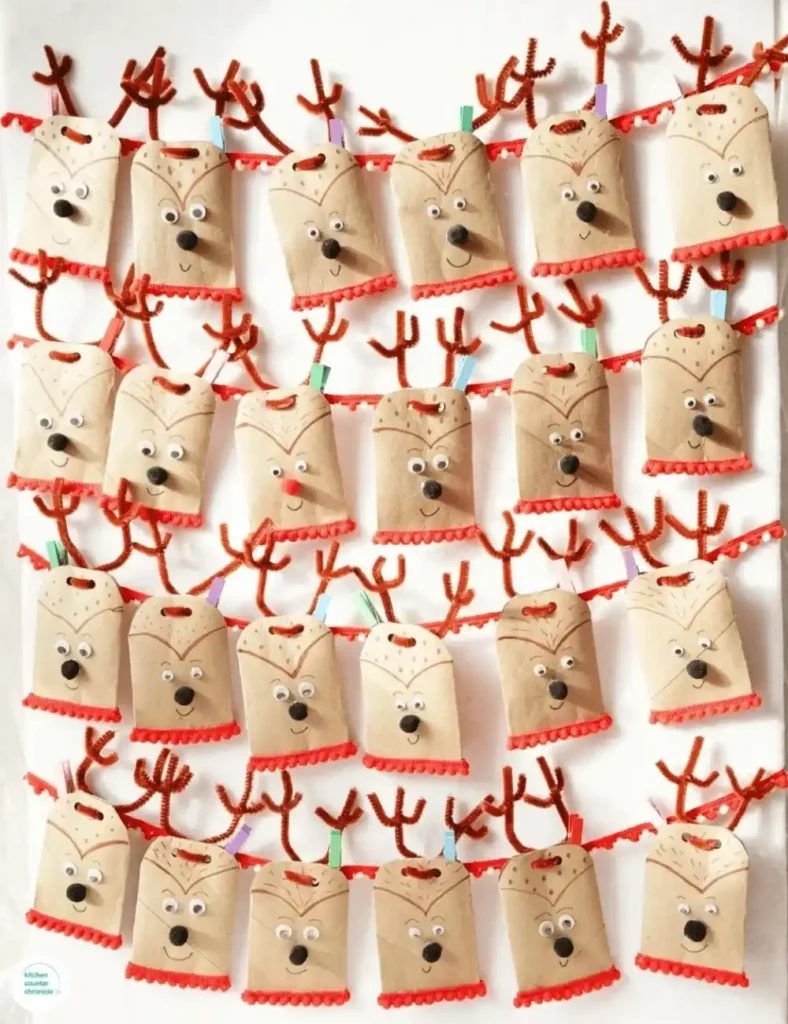 DIY Reindeer Advent Calendar