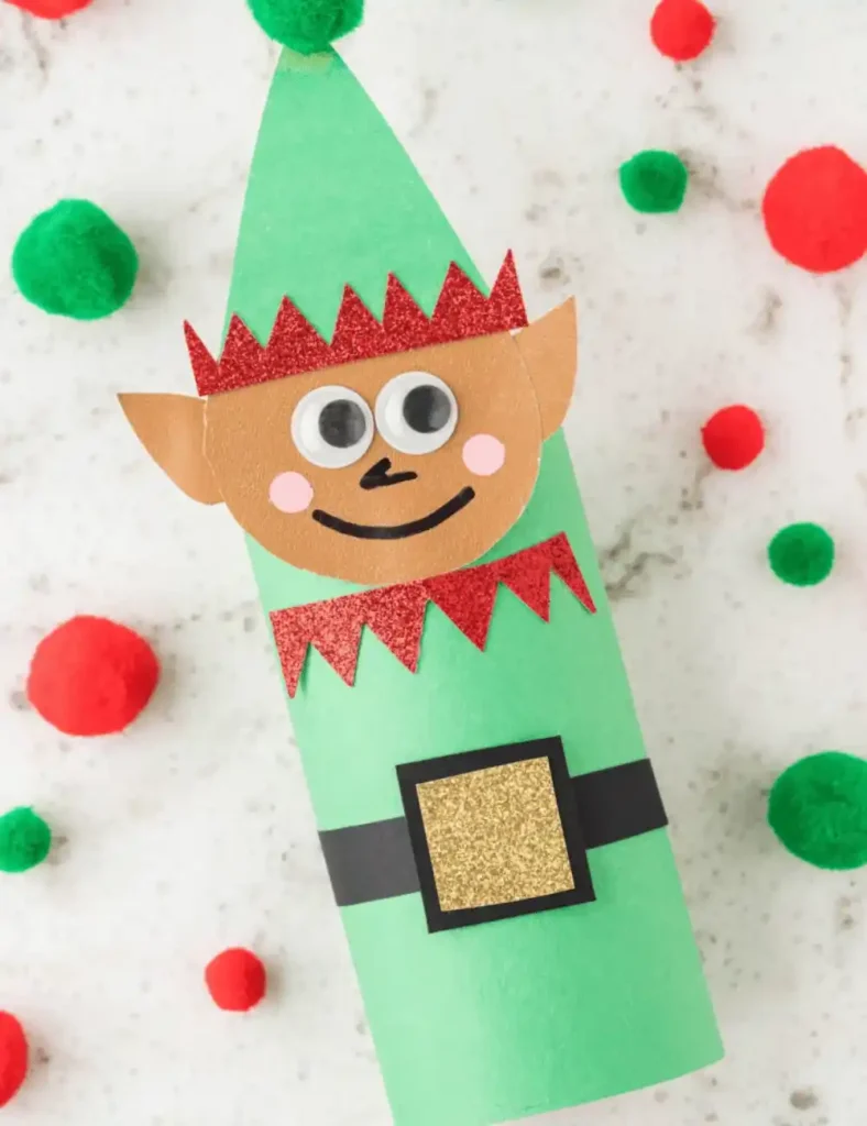 Elfin' Adorable Elf Toilet Paper Roll Craft