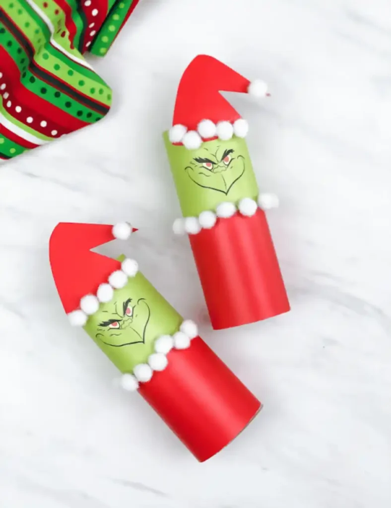 Grinch Craft Toilet Paper Roll
