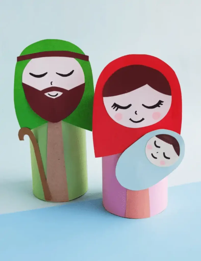 Nativity Cardboard Tube Craft