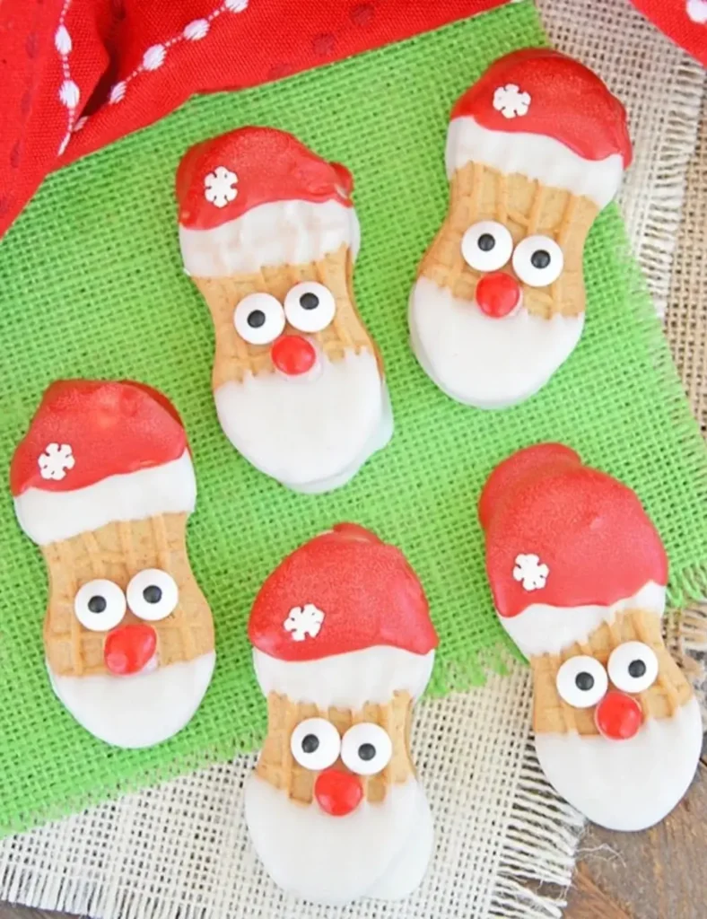 Nutter Butter Santa Cookies