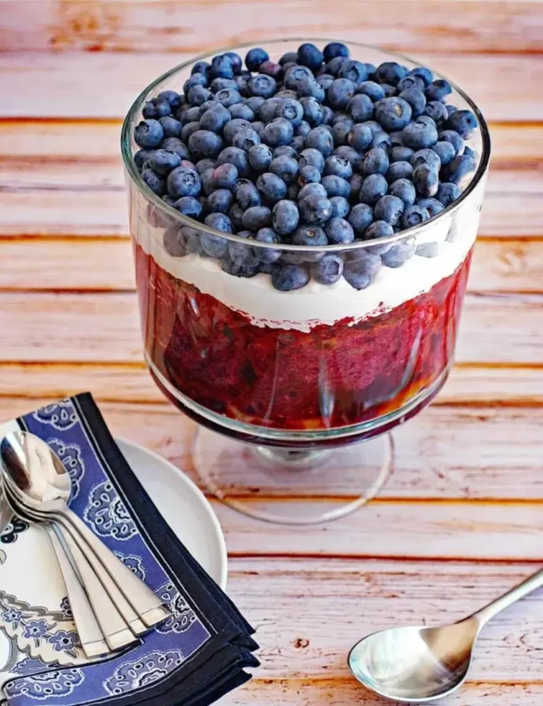 Red White and Blue Trifle