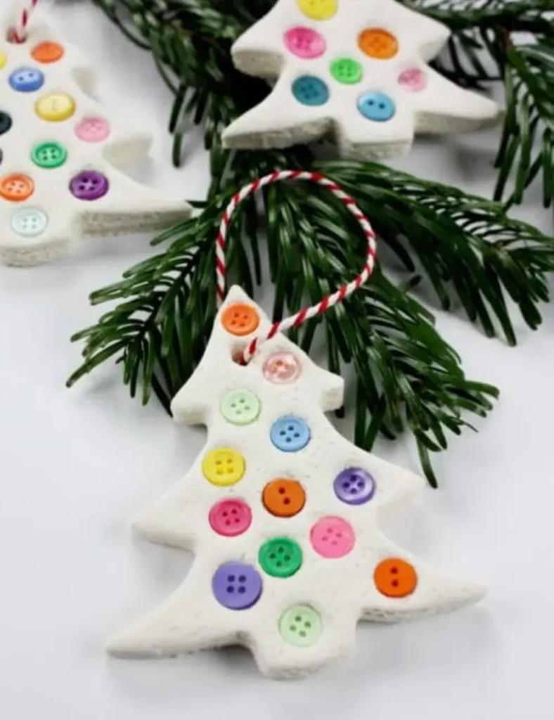 Salt Dough Christmas Trees. christmas salt dough ornaments