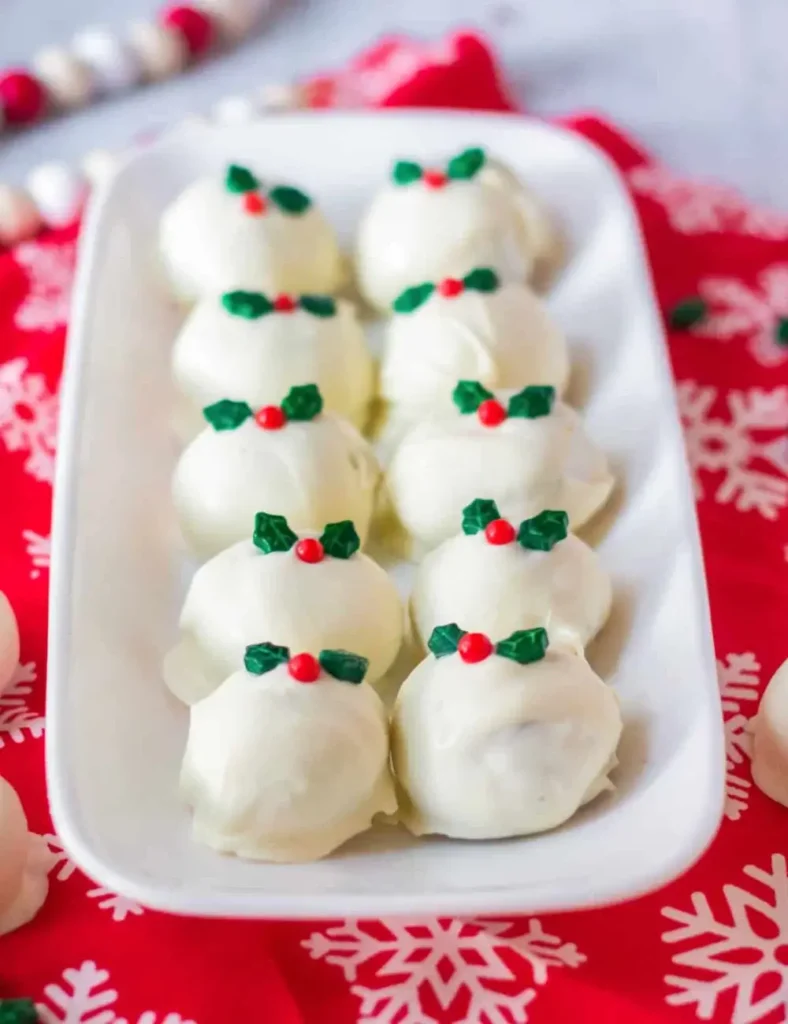 Snickerdoodle Truffles. no-bake Christmas desserts