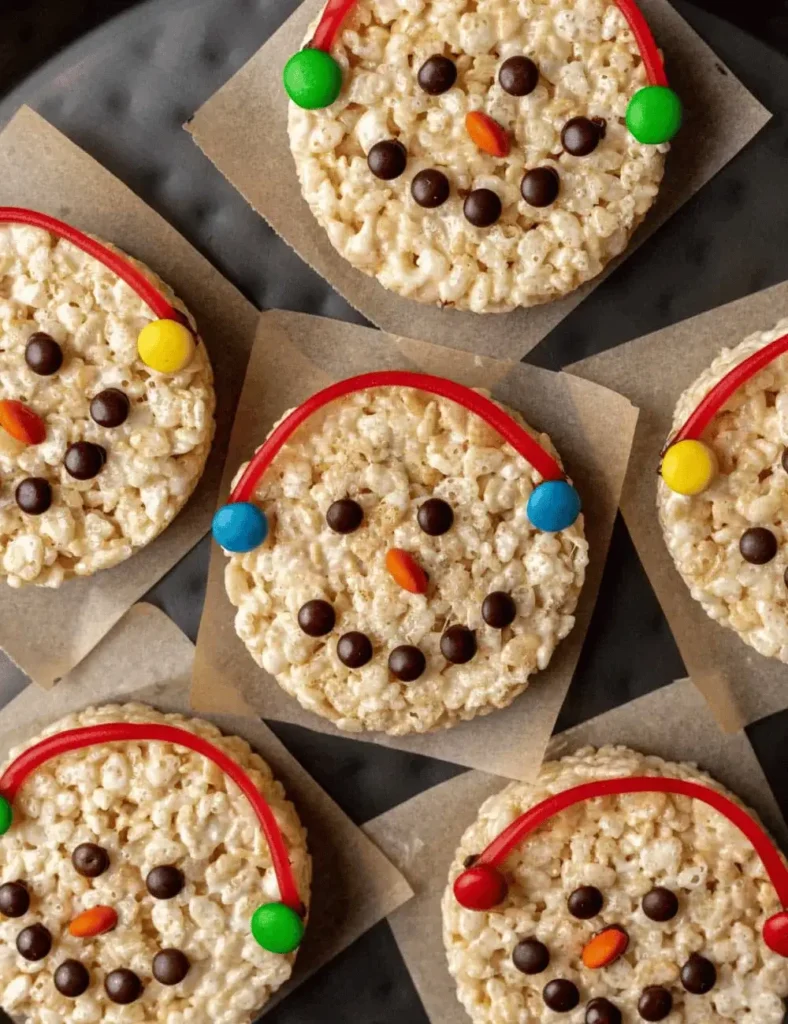 Snowman Rice Krispie Treats