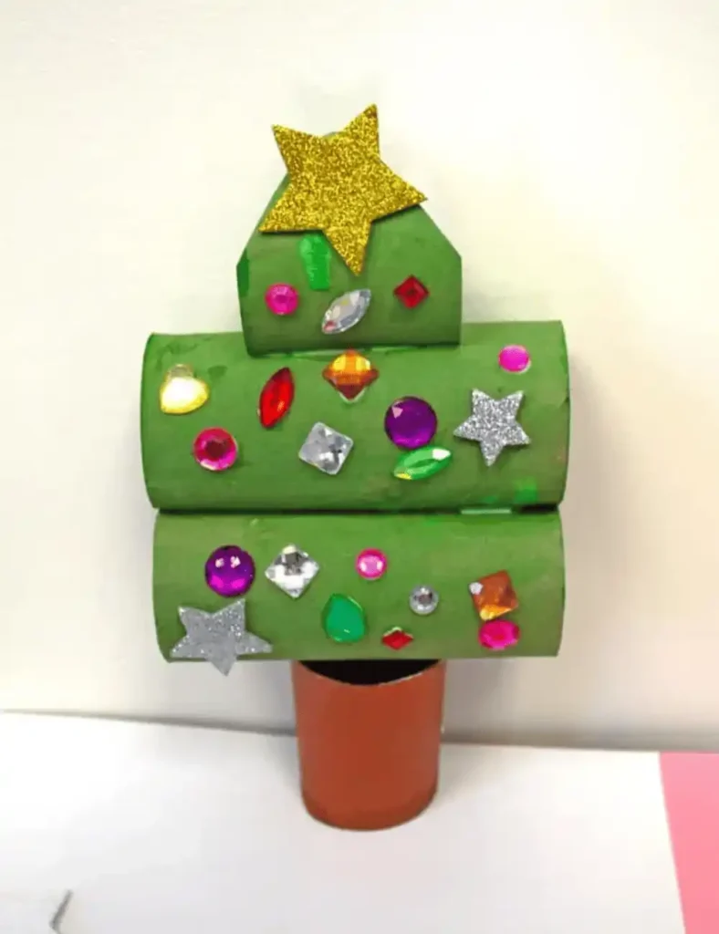 Toilet Paper Roll Christmas Tree