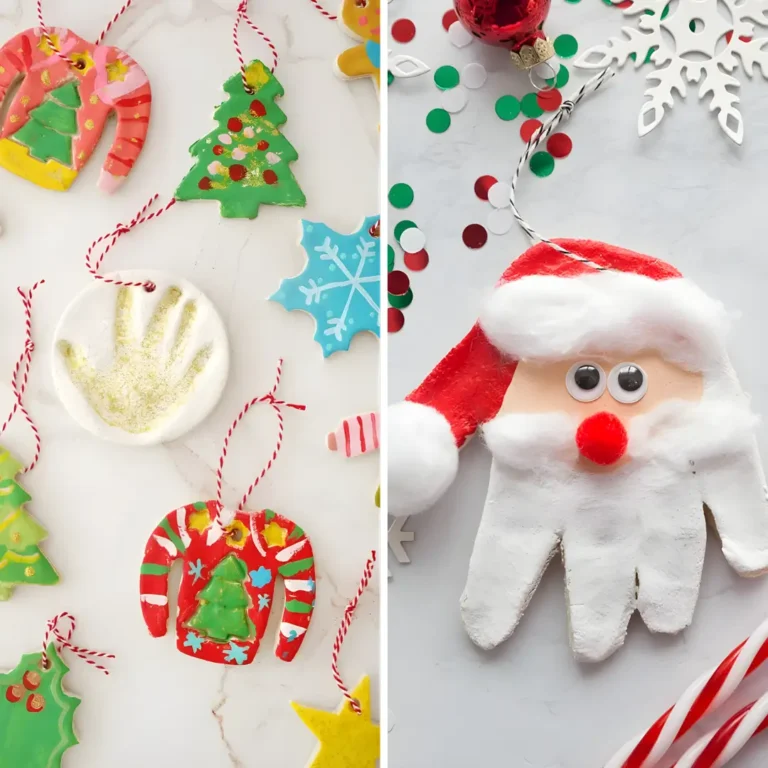salt dough Christmas ornaments