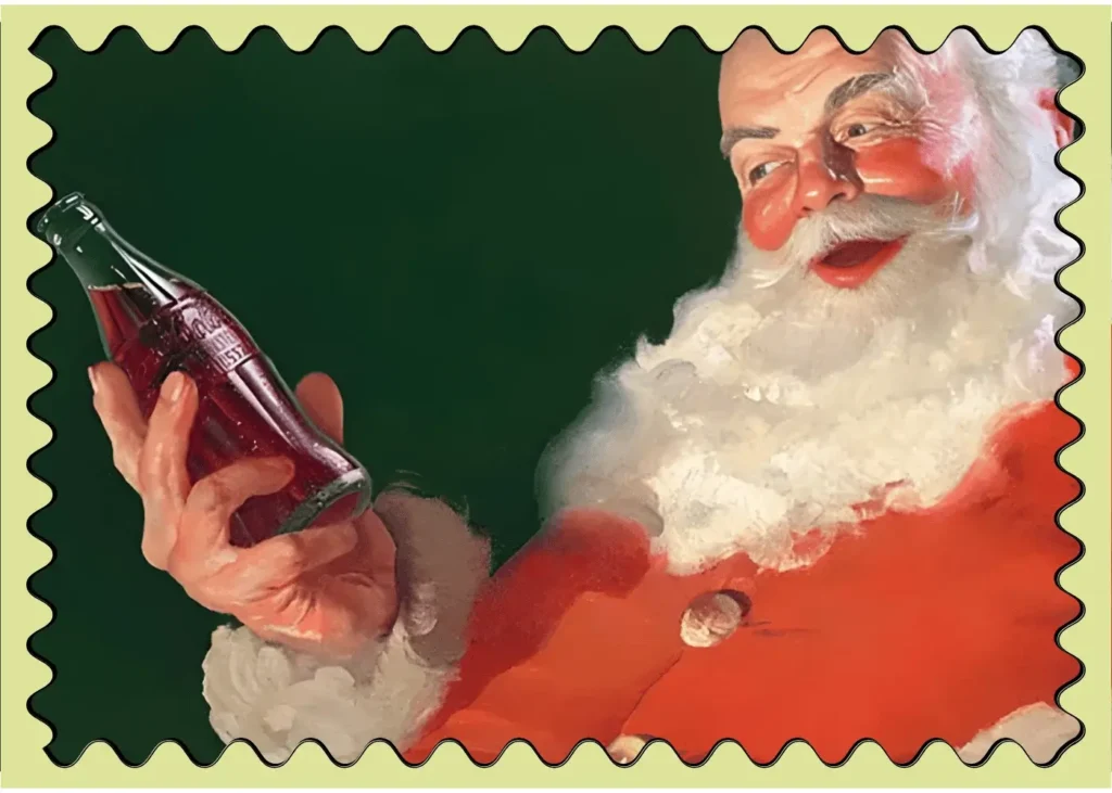 santa cola cola ad. fun facts about christmas for kids