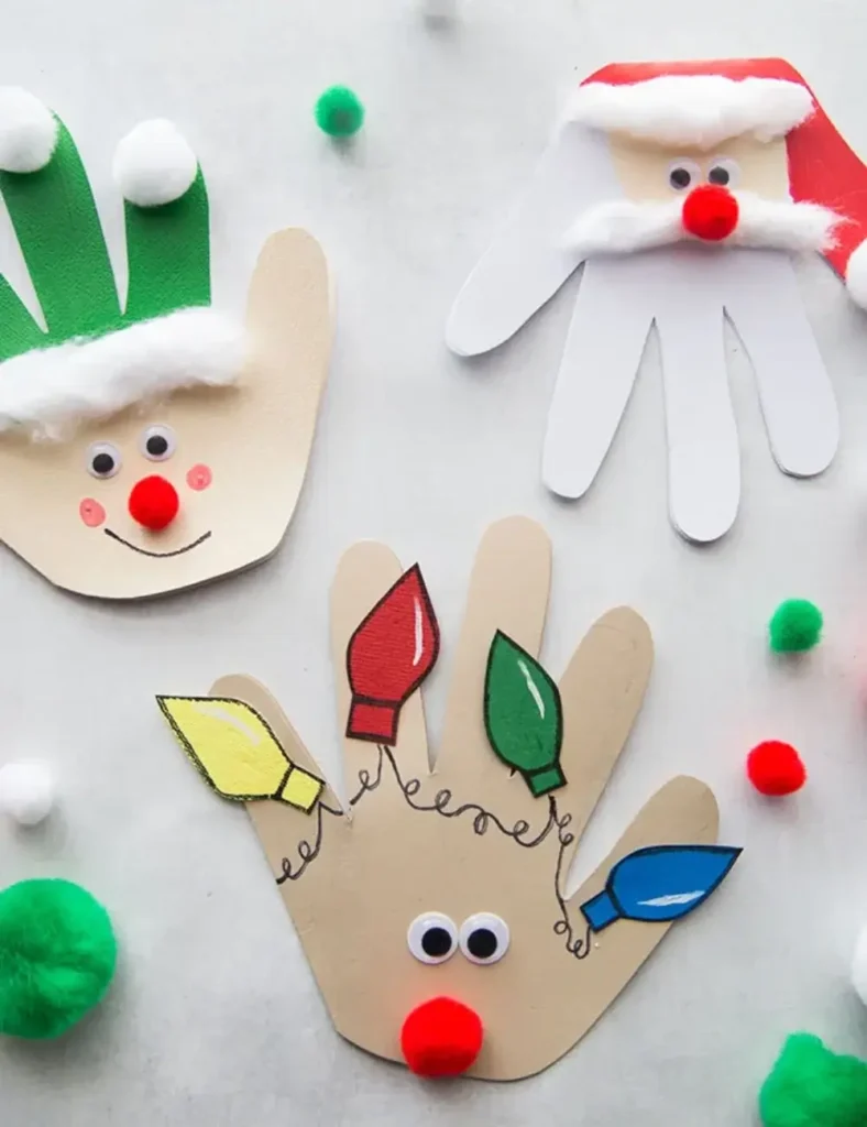 Christmas Handprint Cards