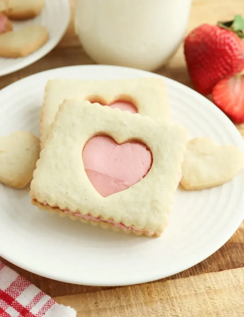 Easy Valentine’s Day Sandwich Cookies. Valentine’s Day Cookies