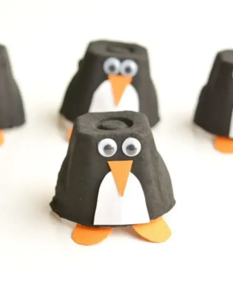 Egg Carton Penguins