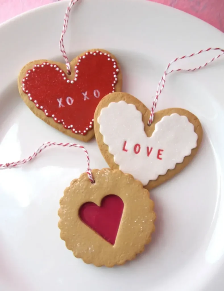 Fake Bakes – Polymer Clay Valentine’s Day Cookies. Valentine’s Day Clay Crafts