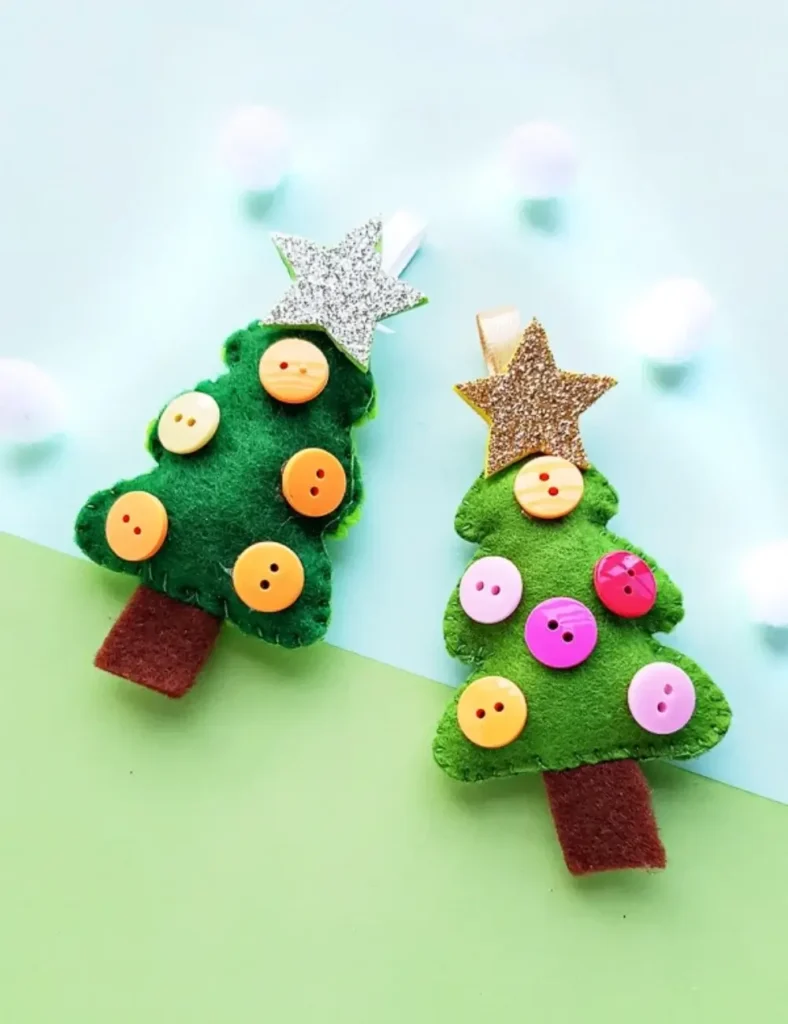 Felt Christmas Tree Craft. Winter Crafts For Kids